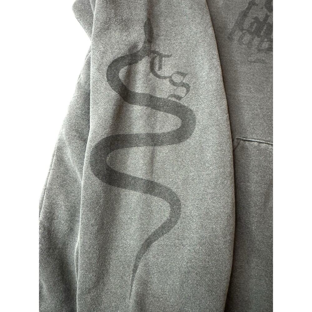 Official Taylor Swift Reputation Hoodie M/L Oversized Heavyweight Gray Black - Picture 2 of 10
